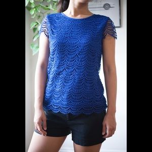 Banana Republic Laced Shell Blouse